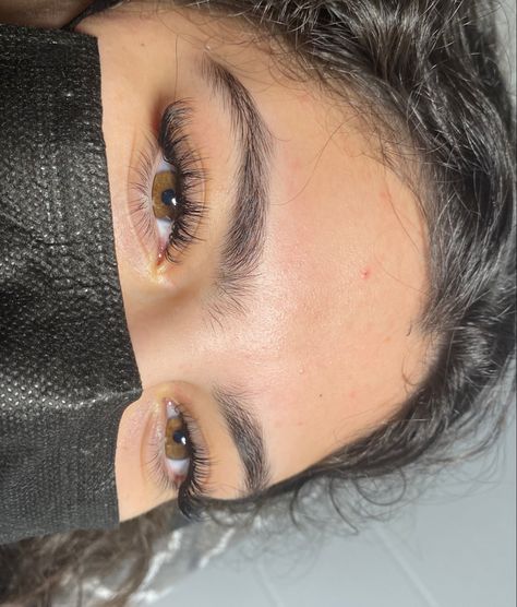 Light Wispy Cat Eye Lash Extensions, Wispy With Spikes Lash Map, Whisky Eyelashes, Lashes On Downturned Eyes, Natural Set Lashes, Natural Russian Lashes, Natural Lash Extensions Almond Eyes, Doe Eyelashes, Eyelash Extensions Small Eyes