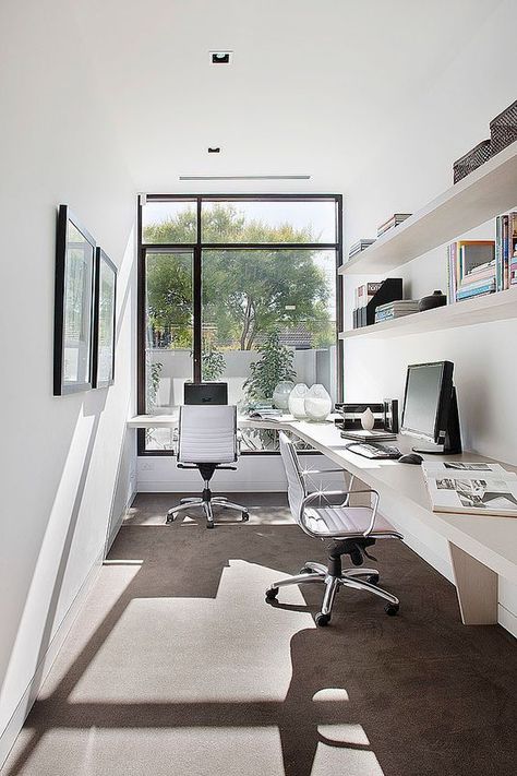 Contemporary Home Offices, Small Office Design, Container Office, Contemporary Home Office, Office Area, Office Layout, Design Philosophy, Small Home Office, Modern Home Office