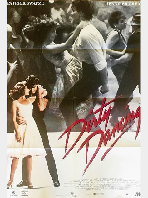 Patrick Swayze Dirty Dancing, Dirty Dancing Movie, French Movie Posters, Jennifer Grey, Iconic Movie Posters, Dance Movies, Patrick Swayze, I Love Cinema, Movie Poster Wall