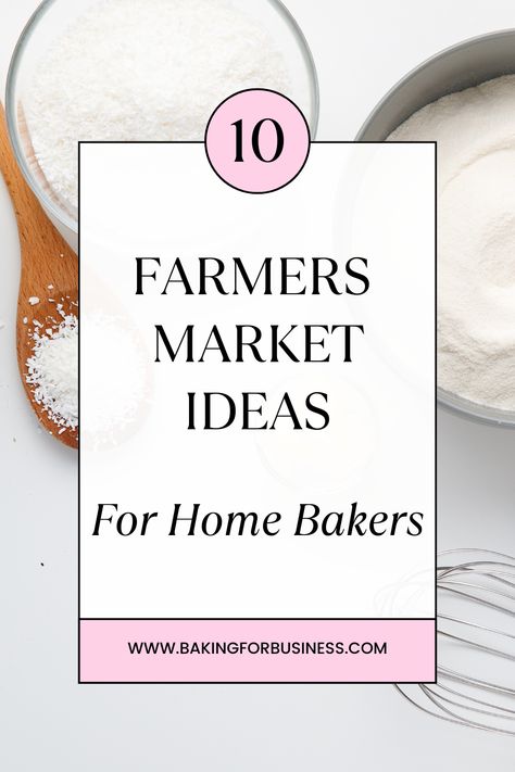 Discover the exciting opportunities that a farmers market bakery can offer! Selling your delicious baked goods at local markets allows you to connect with your community, showcase your talent, and boost brand awareness. Learn tips for setting up an inviting booth, packaging your treats, and attracting customers to your scrumptious offerings. Farmers Market Bakery, Farmers Market Ideas, Market Bakery, Market Ideas, Bakery Business, Farmers Markets, Business Coach, Brand Awareness, Coaching Business