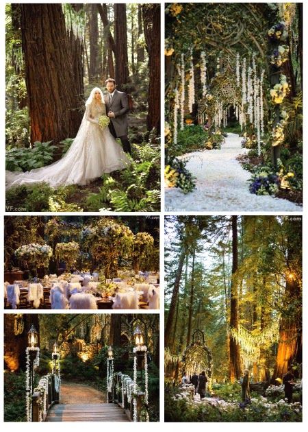 Sean Parker and Alexandra Lenas’ 2013 #EnchantedForest Wedding. Photo credits to Vanity Fair. Sean Parker Wedding, Forest Green Wedding, Wedding Motifs, Enchanted Forest Wedding, Custom Wedding Stationery, Magical Wedding, Forest Wedding, Enchanted Forest, Over The Rainbow