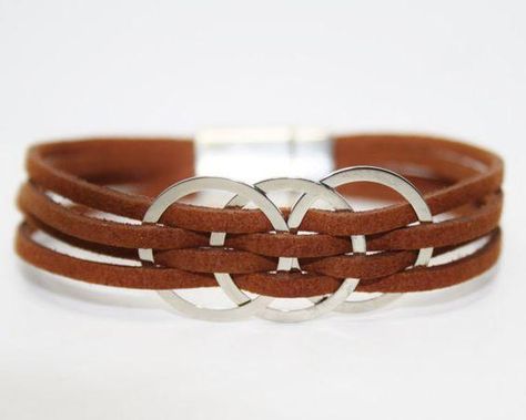 Leather Bracelets Women, Womens Bracelet, Leather Jewellery, Genuine Leather Bracelet, Cord Jewelry, Leather Wristbands, Multi Strand Bracelet, Bracelet Leather, Womens Jewelry