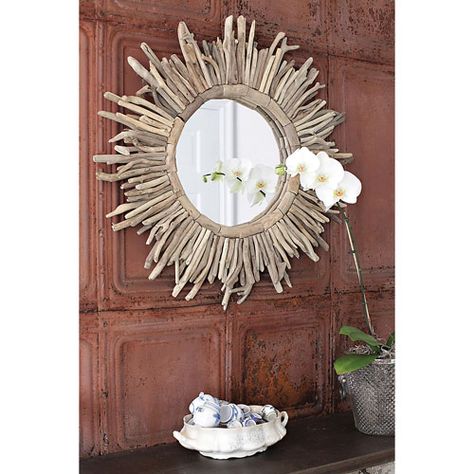 Nautical Mirror, Oversized Wall Mirrors, Wall Mirror Diy, Mirror Gallery Wall, Beachfront Decor, Driftwood Mirror, Small Wall Mirrors, Lighted Wall Mirror, Rustic Wall Mirrors