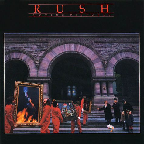 Rush:  Moving Pictures.  Released on February 12, 1981, it became the band's biggest selling album in the United States, peaked at No. 3 on the Billboard Albums chart and remains the band's most commercially successful studio recording to date. The album was one of the first to be certified multi-platinum by the RIAA upon establishment of the certification in October 1984, and eventually went quadruple platinum. Rock Album Cover, Rush Albums, Jon Lord, Rock Album Covers, British Steel, Neil Peart, Classic Album Covers, Mark Knopfler, Tom Sawyer