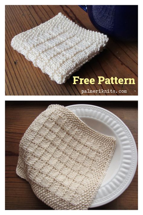 Square Tile Washcloth Free Knitting Pattern Washcloth Knitting Pattern, Knitted Dishcloth Patterns Free, Knitted Gifts, Knit Dishcloth Pattern, Knitted Washcloth Patterns, Dishcloth Patterns Free, Intermediate Knitting Patterns, Easy Knitting Patterns Free, Knitted Washcloths