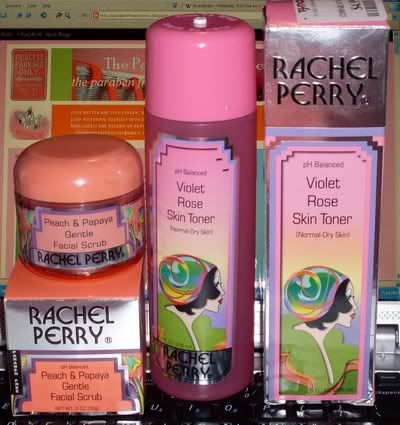 Rachel Perry Peach & Papaya Gentle Facial Scrub and Violet Rose Skin Toner Rachel Perry Cosmetics, Historical Makeup, Rachel Perry, Funky Makeup, Old Makeup, Violet Rose, Facial Scrub, All Natural Skin Care, Vintage Cosmetics