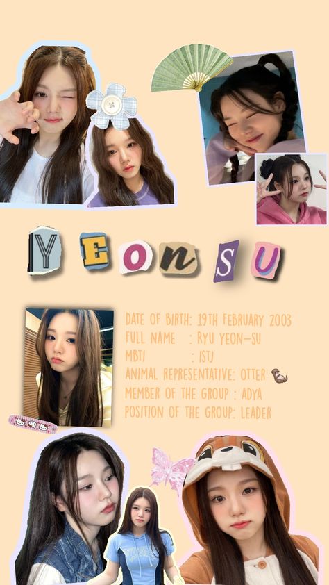 yeonsu from adya biodata / profile #yeonsu #adya #kpop #profile #biodata #5thgenvisual Biodata Example, Biodata Aesthetic, Biodata For Marriage Format For Girl, Hindu Marriage Biodata Format For Girl, Bio Data, Pins, Quick Saves