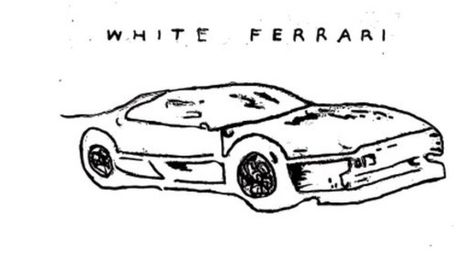 Ferrari Tattoo, Should I Get A Tattoo, Frank Ocean Tattoo, Really Bad Tattoos, Sunflower Tattoo Sleeve, Ocean Drawing, White Ferrari, Ocean Tattoos, Sketchbook Cover