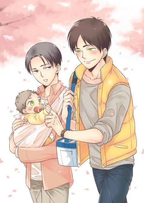 Mom Characters, Mpreg Anime, 19 Days Characters, Attack On Titan Ships, Attack On Titan Fanart, Attack On Titan Levi, Anime Family, Chibi Drawings, Anime Dad