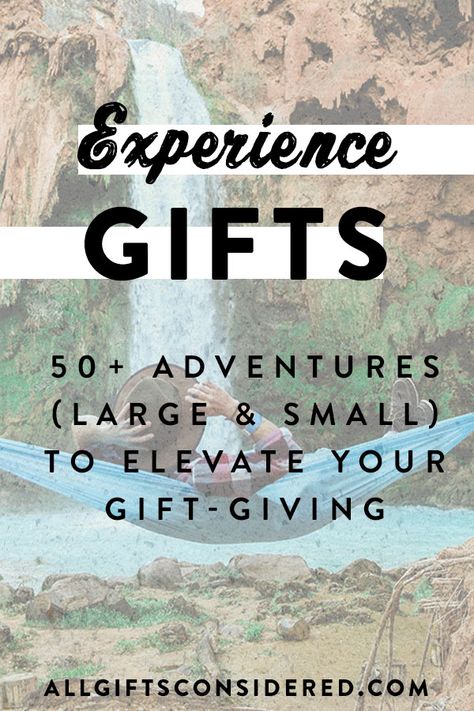 50+ best gift ideas that are memory-making experiences - adventures, learning new skills and hobbies, creative vacations, hands-on activities, and much more. We have a master list of the best experience gifts for her, for him, for families, kids, spouses, and more so you can find gift ideas that will truly last long after the special day. #experiencegifts #experiencegift #giftsthatarentthings #nontoygifts #bestgifts #memorablegifts Gifts For Hermits, Experiences For Christmas Gifts, Gift Ideas Experiences, Birthday Adventure Ideas, How To Gift An Experience, Adventure Gifts For Kids, Experience Gifts For Boyfriend, Adventure Box Ideas, Experience Gifts For Husband