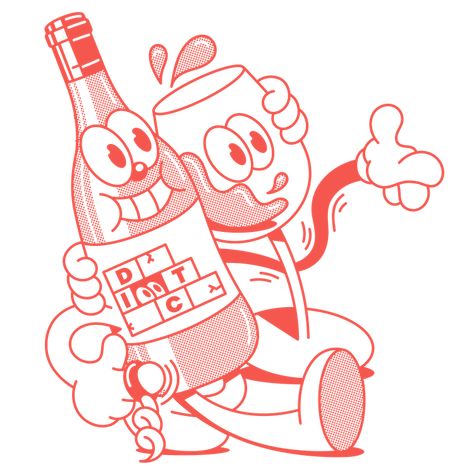 Diggin' In The Cellar — gavconl  Feeling the retro vibe? 😎 Loving this design? 😍 Want more? Head over to the link above now! Don't miss out! 🚀#RetroMascot #RetroMascotLogo Beer Cartoon, Wine Illustration, Beer Illustration, Beer Graphic, Wine Logo, Graphic Drawing, 8bit Art, Wine Delivery, Lazy Oaf