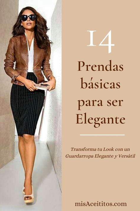 Descubre los 14 básicos esenciales para un guardarropa elegante. Conoce las prendas imprescindibles para crear looks fabulosos. ¿Buscas la ropa básica de una mujer elegante? Aquí te presento la lista de los must-haves para tu armario. ¡No te pierdas estas 14 prendas que debes tener en tu clóset! via @MisAceititos Semi Casual Outfit, Semi Formal Outfits, Elegante Y Chic, Look Casual Chic, Short African Dresses, Summer Outfits Women Over 40, Look Formal, Summer Outfits For Moms, Outfit Mujer