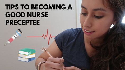 Nurse Preceptorship: How to be a successful preceptee How To Be A Good Nurse, Good Nurse, New Nurse, Future Nurse, First Video, To Look, Career, The First, How To Become