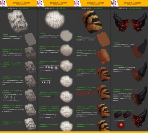 ArtStation - Step Description Part 2, Hank Fu Painterly Texture, Dungeon Tiles, Hand Painted Textures, Drawing Tips, Texture Painting, Painting Tutorial, Art Tutorials, Art Style, Career