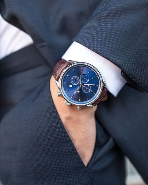 Vincero Watches on Instagram: “A classic never gets old, and never goes out of style. #LiveYourLegacy” Vincero Watches, Guy Fashion, Blue Plate, Big Watches, Groom Suit, Blue Plates, Men's Watches, Men's Accessories, Men's Style