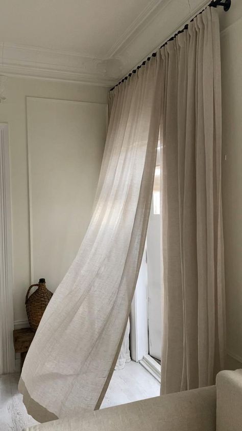 Slow Summer, Scandinavian Curtains, Rustic Interior Style, Mediterranean Interior, Timeless Interior, Living Room Decor Curtains, Scandinavian Style Interior, Sopot, Living Room Decor Apartment