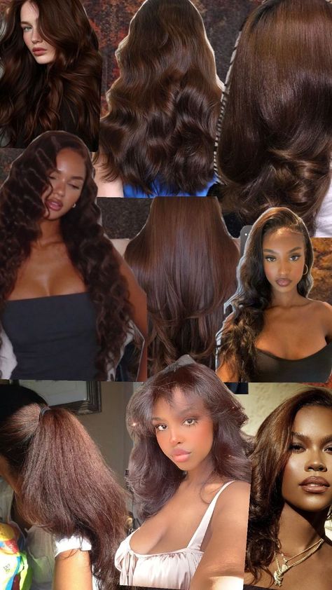 Cocoa Brown Hair, Brown Hair For Fall, Hair For Fall, Mocha Brown Hair, Cocoa Brown, Mocha Brown, Brunette Hair, Fall Hair, Brown Hair