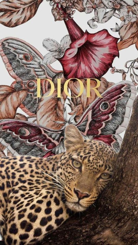 #dior #jaguar #red #wallpaper Leopard Print Wallpaper, Cheetah Print Wallpaper, Spiritual Wallpaper, Retro Wallpaper Iphone, Simple Phone Wallpapers, Iphone Wallpaper Themes, Preppy Wallpaper, Phone Wallpaper Patterns, Fashion Wall Art