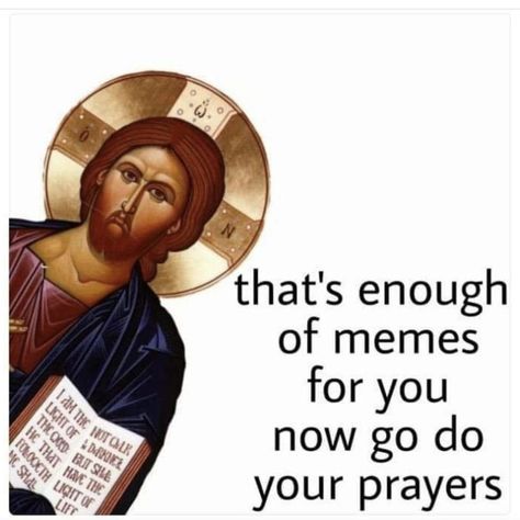 Religious Memes Humor, Catholic Jokes, Bible Jokes, Funny Christian Jokes, Catholic Humor, Church Memes, Christian Cartoons, Catholic Memes, Jesus Memes