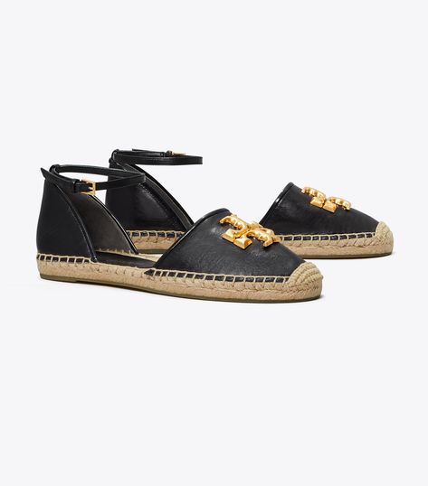 Women's Designer Espadrilles Slides & Flats | Tory Burch | Tory Burch Designer Espadrilles, Tory Burch Espadrilles, Lace Espadrilles, Tory Burch Heels, Denim Espadrilles, Gold Espadrilles, Striped Espadrilles, Platform Espadrilles, Leather Espadrilles