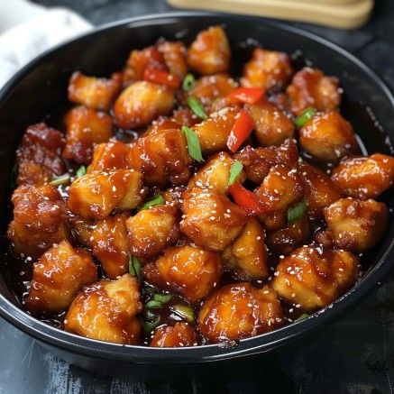 Grandma's Favorite Recipes Baked Sweet And Sour Chicken Recipe, Asian Chicken Recipes Easy, Baked Sweet And Sour Chicken, Honey Sesame Chicken Recipe, Chicken And Veggie Recipes, Sweet And Sour Chicken Recipe, Sour Chicken Recipe, Asian Chicken Recipes, Honey Sesame Chicken