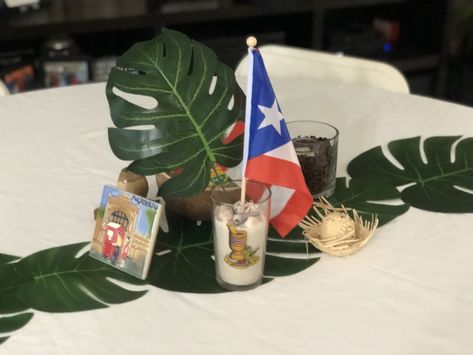 Puerto Rico Centerpieces, Puertorican Theme Party, Puerto Rico Themed Birthday Party, Puerto Rican Party Theme, Puerto Rico Party Theme, Puerto Rico Theme Party Ideas, Filipino Fiesta Theme, Dominican Party, Puerto Rico Birthday