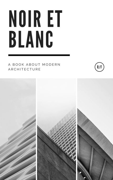 Black and White Modern Collage Architecture Book Cover - Templates by Canva Architecture Book Cover, Catalog Cover Design, Graphic Design Book Cover, Collage Architecture, Magazine Cover Page, Cover Design Inspiration, Modern Collage, Front Cover Designs, Architecture Company