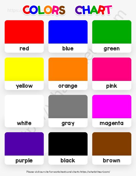 Colors Chart Preschool, Zoo Animals Preschool Activities, Charts For Classroom, Animals Preschool, Kindergarten Reading Activities, Number Chart, English Activities For Kids, Shapes Preschool, Busy Bees