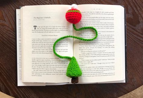 Christmas Tree and Ornament Bookmark PDF Pattern | Winter Cozy Holiday Plush Instructions Beginner Cute Gift Quick Craft Project Tutorial by whitelilyshopp on Etsy Crochet Christmas Bookmark, Marque-pages Au Crochet, Holiday Crochet Patterns, Bookmark Crochet, Bookmark Pattern, Star Crochet, Star Bookmark, Crochet Bookmark Pattern, Crochet Bookmark