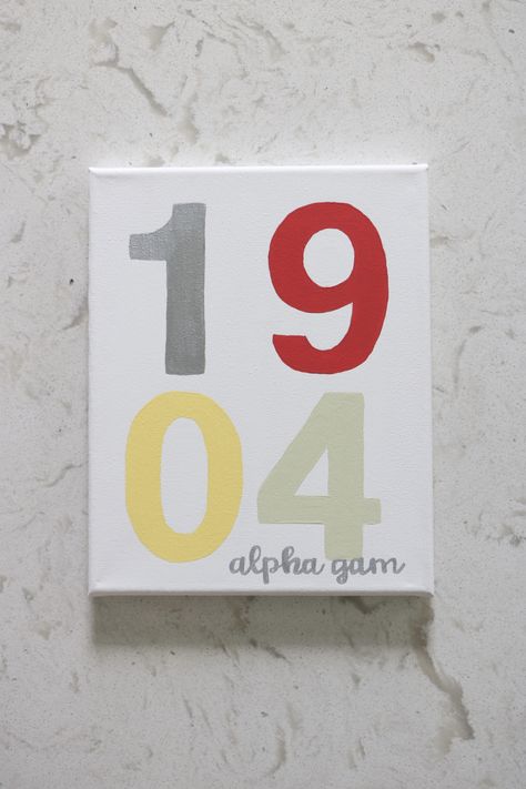 Alpha Chi Canvas Ideas, Kappa Delta Painted Canvas, Neutral Sorority Canvas, Alpha Gam Paintings, Sorority Canvas Paintings Delta Zeta, Alpha Gamma Delta Canvas Paintings, Simple Sorority Canvas, Canvas Sorority Ideas, Chi Omega Paintings Canvases