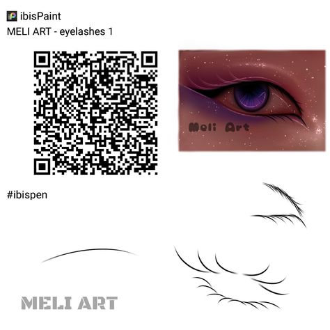 Ibispaintx Brushes Eyelashes, Eyelashes Ibis Paint Code, Blend Qr Code Ibis Paint, Ibis Paint Brush Code Eyelash, Ibispaintx Brushes Blending, Eyelash Ibispaint Code, Eyelash Brush Ibispaint Code, Blending Brush Ibispaint Qr Code, Ibis Pens