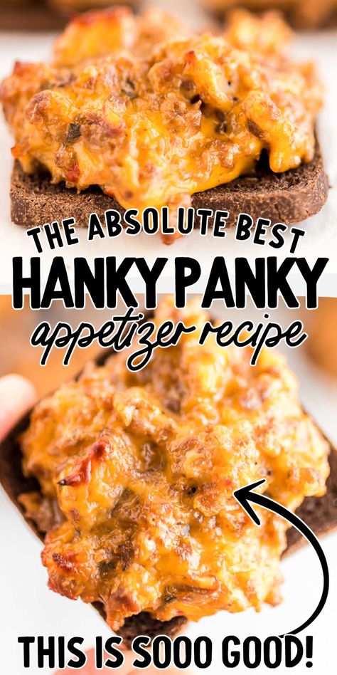 Hanky Panky Recipe, Crowd Pleasing Appetizers, Delicious Appetizer Recipes, Best Appetizer Recipes, Appetizers Easy Finger Food, Finger Foods Easy, Recipes Appetizers And Snacks, Appetizer Bites, Finger Food Appetizers