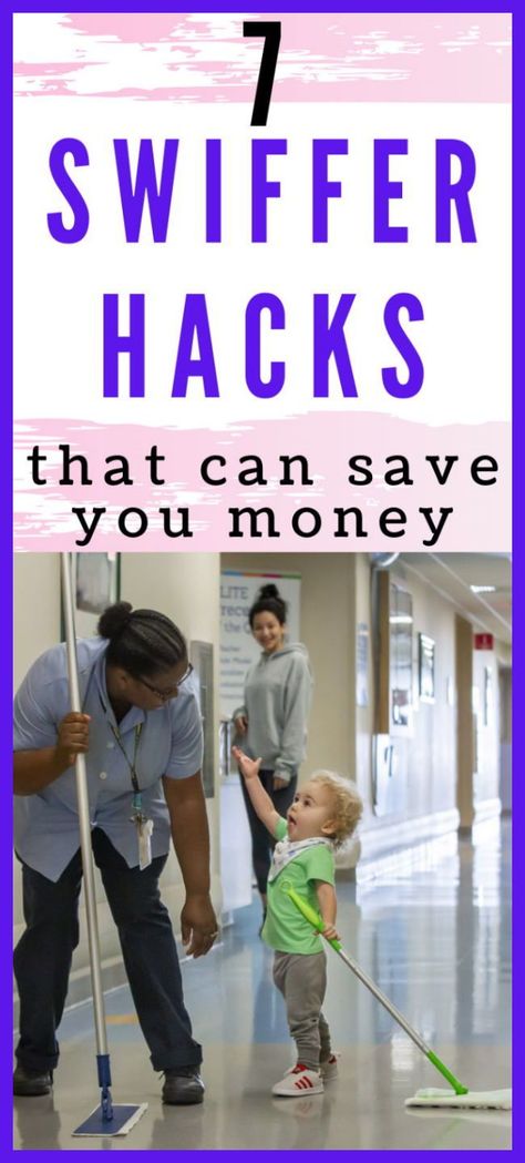 7 Swiffer Hacks that Will Save You Money Swiffer Hacks, Wall Storage Ideas, Swiffer Pads, Personal Finance Printables, Toddler Hacks, Hacks To Save Money, Hacks And Tricks, Finance Printables, Living The Good Life