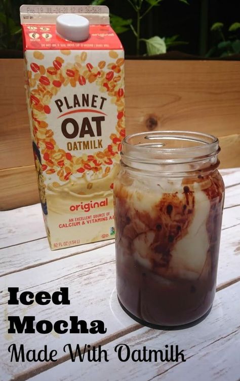 You'll love this refreshing iced mocha oatmilk recipe with Planet Oat! #oatmilk #JuneDairyMonth #JDM2020 #ad Oatmilk Recipe, Oat Milk Recipe, Best Iced Coffee, Mocha Recipe, Iced Mocha, Easy Drinks, Ice Coffee Recipe, Oats Recipes, Chocolate Syrup