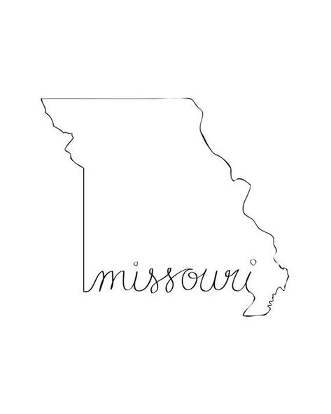 State Outline Tattoo, Missouri Tattoo, Tshirt Fundraiser, Cricut Pictures, State Tattoos, Southeast Missouri, New York Tattoo, Book Art Projects, Outline Tattoo