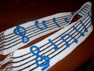 Cats-Rockin-Crochet Fibre Artist.: Crocheted Sheet Music Scarf *As a piano player myself, I love this! ~Lee Ann  #crochetgottaloveit Music Scarf, Crochet Music, Knitted Scarfs, Fibre Artist, Knitted Scarves, Popular Crochet, Lee Ann, Piano Player, Scarf Crochet Pattern