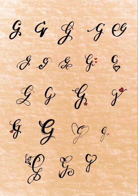 Sreenila’s Art & Ink Tattoo Studio Letter G Nails, Letter G Tattoo Ideas, G Initial Tattoo, G Tattoo Letter Design, Initial Tattoo On Finger, Calligraphy G, Tatto Letters, G Tattoos, Letter G Tattoo