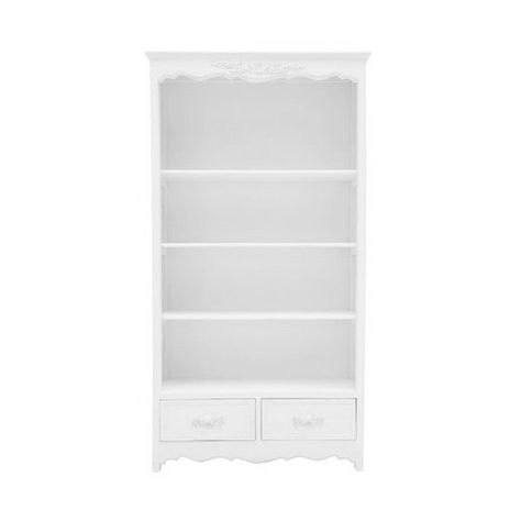 Queen Anne Bookshelf White Bookshelf, Coquette Bookshelf, Coquette Shelf, Cute Bookshelf, Coquette Shelves, French Provincial Bookshelf, White Vintage Bookshelf, Small Antique Bookshelf, Mini Bookshelf