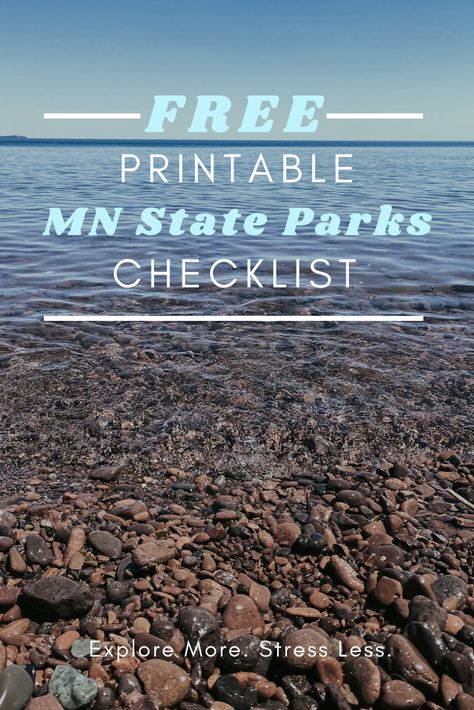 Explore More. Stress Less. Visit every Minnesota State Park with this easy checklist to keep you on track. Minnesota North Shore Road Trip, Maplewood State Park Mn, Minnesota Bucket List, Minnesota State Parks, Minnesota Adventures, Superior Hiking Trail Minnesota, Minnesota Hiking, Mn State Parks, Travel Minnesota