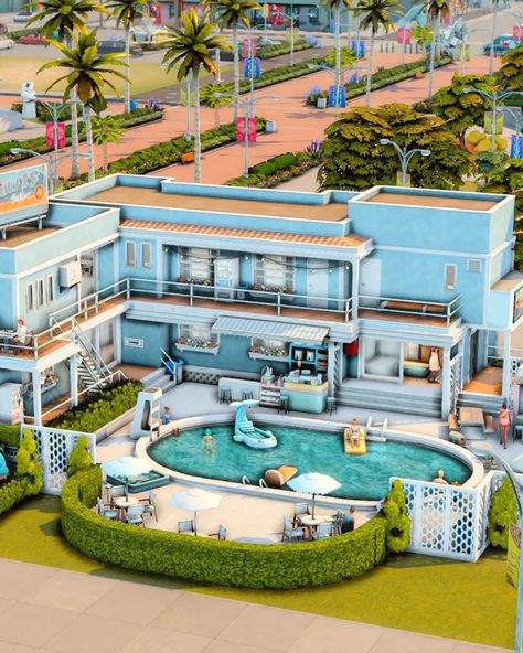 I built a family motel with a rounded pool in @thesims 🌊 You can download the build from my gallery, my ID is Create4sims 🤍 🔸 Playtested 🔸 Speedbuild I hope you like it! Friendly reminder that you can now support me by using the code CREATE4SIMS at checkout when purchasing any Sims 4 DLC on the EA APP or thesims.com . Thank you all so much! #thesims #thesims4 #sims4builds #ts4 Sims Pool House, Sims 4 Round House, Sims 4 Motel Lot, Sims4 Builds, Sims4 House, Sims Builds, Sims 4 House Building, Casas The Sims 4, Sims Building