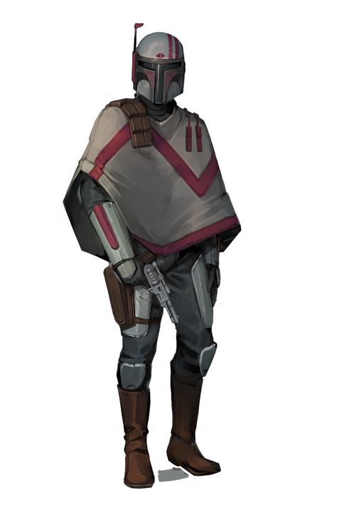 Mandalorian Old Republic, Mandalorian Color Schemes, Mandalorian Oc Male, Star Wars Mandalorian Art, Star Wars Bounty Hunter Concept Art, Mandalorian Armor Art, Clone Engineer, Star Wars Mandalorian Oc, Star Wars Bounty Hunter Oc