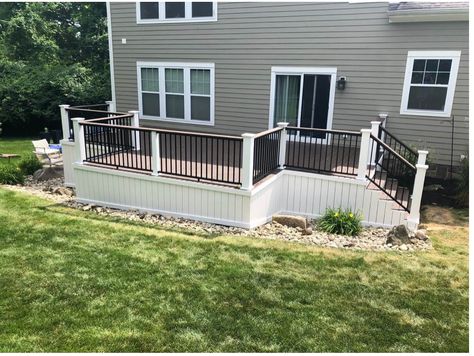 Faux Wood Decking, Deck Color Ideas, 3 Season Porch Ideas, Enclosed Deck, Fence Screens, Azek Decking, Deck Maintenance, Deck Skirting, 3 Season Porch