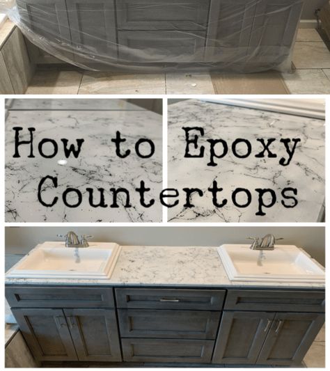 Discover how you can epoxy countertops! This works over laminate countertops, formica countertops, granite and MDF. This is the easiest way to make your countertops look like marble!  #epoxycountertops #howtoepoxycountertops #resurfacecountertops #resurfacelaminatecountertops #epoxy #makecountertopslooklikemarble Faux Marble Countertop, Epoxy Countertops, Diy Kitchen Countertops, Resin Countertops, Formica Countertops, Epoxy Countertop, Diy Kitchen Renovation, Diy Countertops, Laminate Countertops