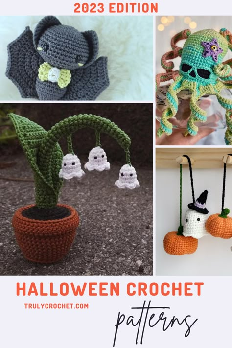 Get ready for a spook-tacular crochet adventure with our collection of 12 Halloween Amigurumi Crochet Patterns! Dive into the world of whimsical and eerie creatures as you craft your way to a hauntingly adorable Halloween. From ghostly ghouls to cute and creepy critters, these patterns will inspire your creativity and add a touch of handmade charm to your spooky season décor. Click to view the patterns. Crochet Amigurumi Free Patterns For Beginners Tutorials, Diy Crochet Decor, October Crochet Patterns, Beautiful Crochet Ideas, Crochet Impkins Patterns Free, Crochet Free Patterns Beginner, Functional Crochet Patterns, Funny Amigurumi Free Crochet, Free Crochet Patterns To Sell