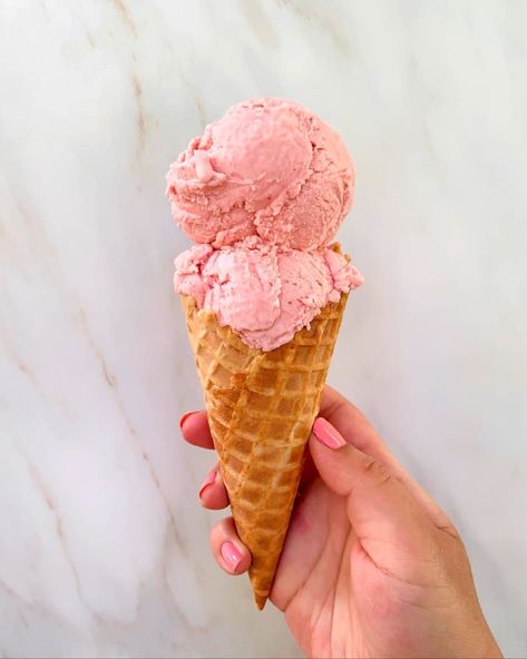 Ice Cream Aesthetic Strawberry, Ipad Pics, Ice Cream Strawberry, January Reading, Sweetened Condensed Milk Recipes, Strawberry Ice Cream Recipe, Cuisinart Ice Cream Maker, Setup Inspiration, Ice Cream Base