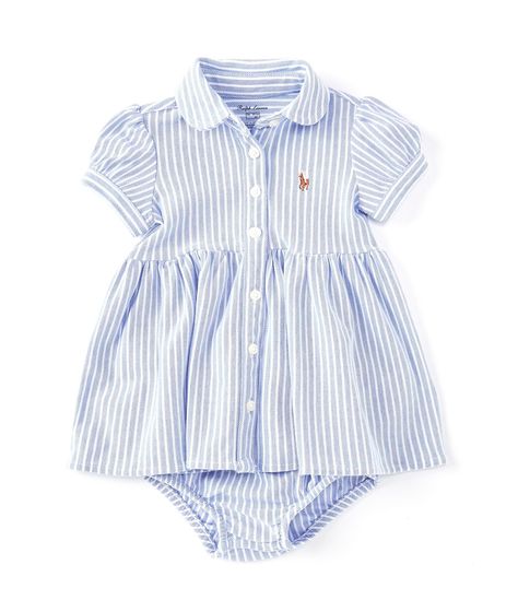 Shop for Ralph Lauren Baby Girls 3-24 Months Stripe Knit Oxford Dress & Bloomers Set at Dillard's. Visit Dillard's to find clothing, accessories, shoes, cosmetics & more. The Style of Your Life. Classic Baby Clothes, Southern Baby, Ralph Lauren Baby Girl, Oxford Dress, Shirtdress, Future Baby