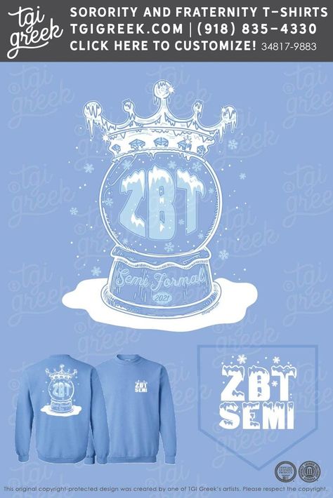 Snow Crown, Fraternity Tshirts, Sorority Formal, Sorority Pr, Fraternity Shirts, Fraternity Apparel, Greek Sorority, Sorority Apparel, Delta Gamma