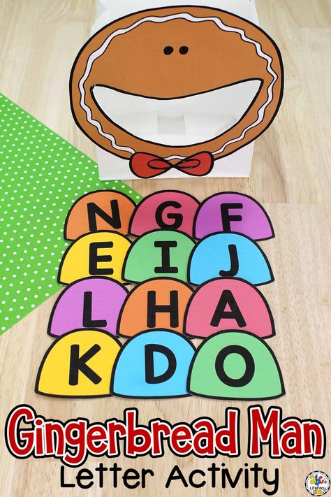 Elf Toddler Activities, Gingerbread Activities Preschool, Gingerbread Literacy, Gingerbread Man Preschool, Preschool Gingerbread, Gingerbread Man Unit, December Lessons, Gingerbread Man Activities, Gingerbread Activities