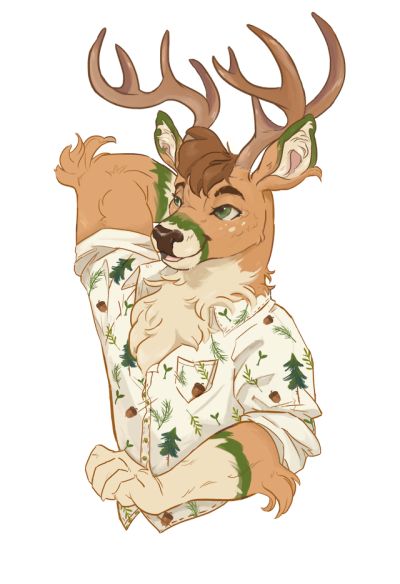 Deer Art, Anthro Art, Arte Animal, Cute Animal Drawings, Creature Art, Fantasy Creatures, Character Ideas, Antlers, Animal Drawings