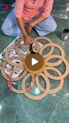 Cardboard Crafts Decoration, Cardboard Crafts Diy, Wall Art Diy Paint, Paper Towel Roll Crafts, Diy Creative Crafts, Diy Home Decor Easy, Cardboard Crafts, Diy Crafts Videos, Easy Diy Crafts